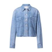 Rag & Bone Denim-Style Overshirt med Klassiska Detaljer Blue, Dam