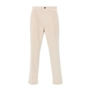 Incotex Slim Fit Beige Bomullsbyxor Beige, Herr