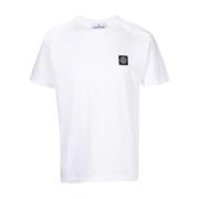 Stone Island Vita T-shirts & Polos för män White, Herr