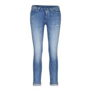 Dondup Monroe Skinny-Fit Denim Jeans Blue, Dam