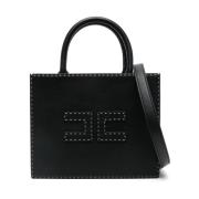 Elisabetta Franchi Svart Shopper Väska för Kvinnor Black, Dam