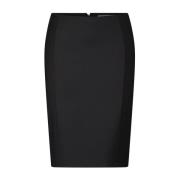 Patrizia Pepe Elegant High Waist Kjol Black, Dam