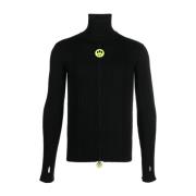 Barrow Snygg Stickad Turtle Neck Tröja Black, Herr