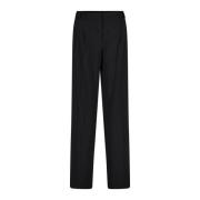 Patrizia Pepe Casual Straight-Fit Byxor med Fickor Black, Dam