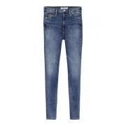 Tommy Jeans Blå Super Skinny Jeans Blue, Dam