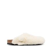 Birkenstock Eggshell Boston Mules Beige, Herr