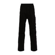 C.P. Company Svarta Slim Fit Byxor Black, Herr