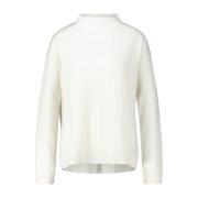 Riani Cashmere Stickad Tröja med Utskuren Rygg White, Dam