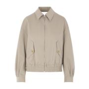 Undercover Beige Bomberjacka i bomull med cut-out Beige, Dam