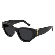 Saint Laurent Glamour acetat solglasögon med okrossbara linser Black, ...