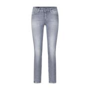 Dondup Klassiska Skinny-Fit Jeans Gray, Dam