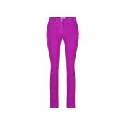 Mason's Slim Velvet Byxor 5-Ficka Stil Purple, Dam