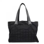 Chanel Vintage Pre-owned Nylon handvskor Black, Dam