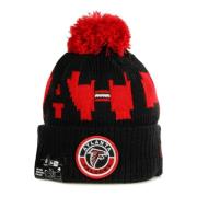 New Era NFL Pom Pom Hat Field Sport Knit Black, Unisex