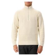 Nn07 Beige Half Zip Sweater Jacobo Beige, Herr