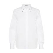 Brunello Cucinelli Vit Långärmad Skjorta Elegant Stil White, Dam