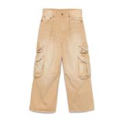 R13 Cargo Multi Pocket Byxor Brown, Dam