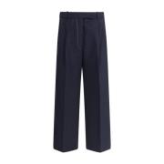 Thom Browne Kontraststygn Ullbyxor Blue, Dam