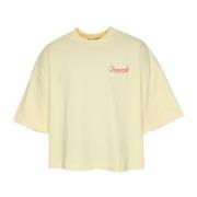 Jacquemus Ribbad T-shirt med korta ärmar Yellow, Herr