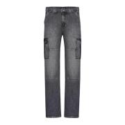 Guess Cargo Jeans Airwas Mörk Tvätt Gray, Herr