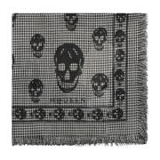 Alexander McQueen Grå Skull Print Halsduk Black, Herr