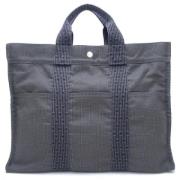 Hermès Vintage Pre-owned Canvas totevskor Gray, Dam