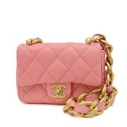 Chanel Vintage Pre-owned Laeder chanel-vskor Pink, Dam