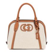 Guess Sebina Satchel i Natur/Karamell Brown, Dam