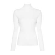 P.a.r.o.s.h. Stilig Panna Maglia Topp White, Dam