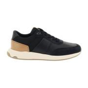 Tod's Läder- och teknostoff sneakers Black, Herr