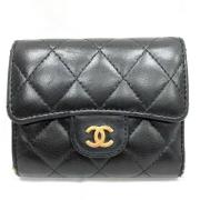 Chanel Vintage Pre-owned Laeder plnbcker Black, Dam