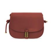 Pinko Röd läder crossbody väska Red, Dam