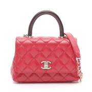 Chanel Vintage Pre-owned Laeder handvskor Red, Dam