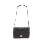 Chanel Vintage Pre-owned Laeder chanel-vskor Black, Dam