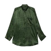 Balenciaga Cocoon Shirt Green, Dam