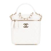 Chanel Vintage Pre-owned Laeder chanel-vskor White, Dam