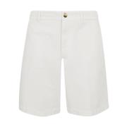 Brunello Cucinelli Twisted Cotton Bermuda Byxor White, Herr