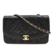 Chanel Vintage Pre-owned Laeder crossbodyvskor Black, Dam