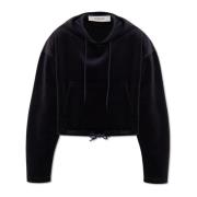 Golden Goose Velvet Hoodie Blue, Dam