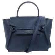 Celine Vintage Pre-owned Laeder handvskor Blue, Dam