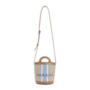 Marni Opal Lily White Tropicalia Mini Bucket Multicolor, Dam