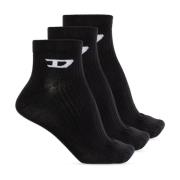 Diesel Strumpor Skm-D-Ankle -9 Black, Herr