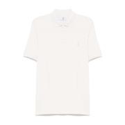 Brunello Cucinelli Vita T-shirts och Polos White, Herr