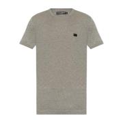 Dolce & Gabbana T-shirt med logotyp Gray, Herr