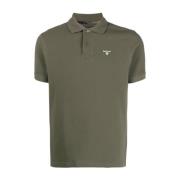 Barbour Casual Polo Skjorta med Tartan Finish Green, Herr