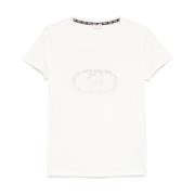 Liu Jo Vita Crew Neck T-shirts och Polos White, Dam