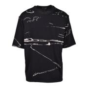 Emporio Armani Bomull T-shirt Black, Herr