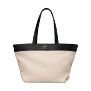 Ami Paris East West Logotyp-Tote Bag Beige, Herr