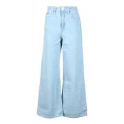 Calvin Klein Denim Jeans 100% Bomull Blue, Dam