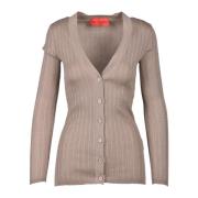 Wild Cashmere Lyxig Cashmere Silk Cardigan Beige, Dam